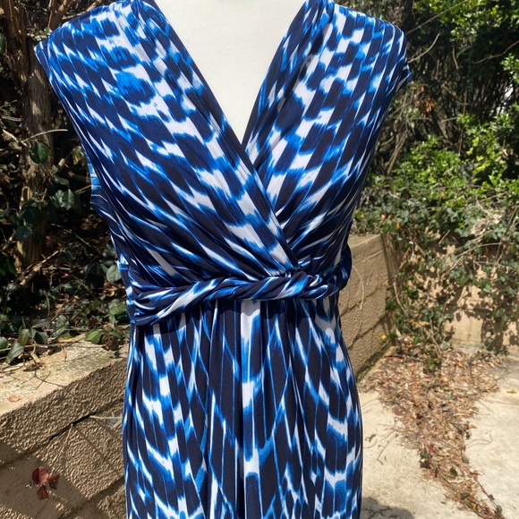 Chico's Size 0 Sleeveless Maxi Dress Empire Twist - Picture 4 of 9